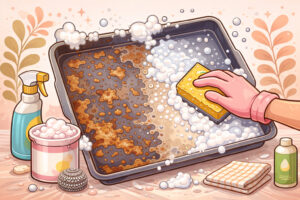 ovenplaat schoonmaken, ovenplaat