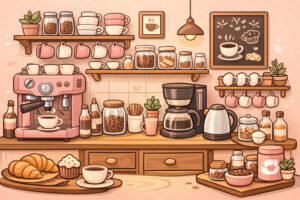 koffiehoek keuken maken, koffiehoek