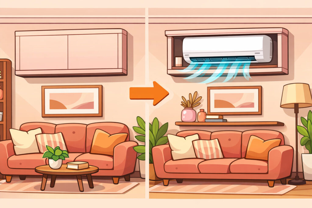 Slimme manieren om airco woonkamer wegwerken stijlvol aan te pakken